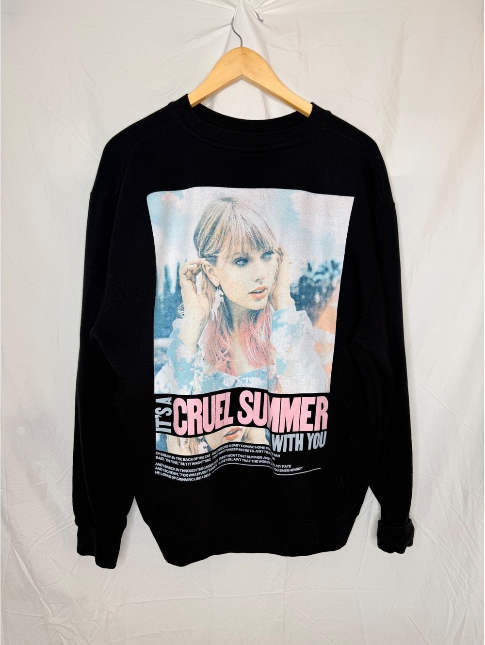 Taylor Swift Cruel Summer Crewneck Sweatshirt L Official Merch Lover Era
